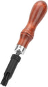 V Type Push Groover, Adjustable Wood Handle Leather Craft Tool for Professional Leather Workers