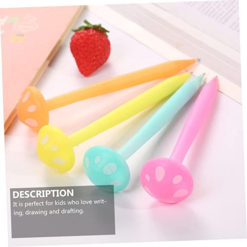 Operitacx 10 Pcs Mushroom Design Mechanical Pencils Set, Plastic Writing Pencils for Gifts and Drawing