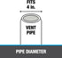 Oatey 14041 Foldable Plastic Flashing, 4 Inch Pipe Diameter