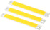 PATIKIL 1W DC 3-3.7V LED Chip Bulb, Aluminum COB Warm White Light 3000K 100LM for Home Reading, 3 Pack