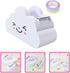 Washi Tape Cutter Set with Cloud Shape Dispenser and Rainbow Tape for Office Home Roll Tape