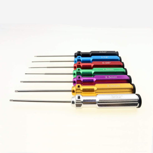 6 Color/7 Car/airplane,0.05IN-1/16IN-3/32IN-5/64IN-1.5MM-2.5MM-3.0MM(New (7 HUWAIMI Color Hex Wrencher Hex screwdriver