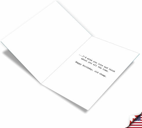 NobleWorks Jumbo Hysterical Birthday Greeting Card, 8.5 x 11 Inch, 1 Pack, Parachute J0936