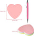 GTHER Heart Shaped Sticky Notes, 2 Pads, Colored Self-Adhesive Notes for Kids School