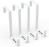 Unjumbly 4 Pack Over The Door Hooks | Fits Door Width 1 3/8" to 1 3/4", Reversible Hangers for Clothes