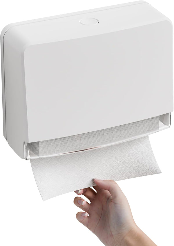 Yieach Commercial Paper Towel Dispenser Wall Mount for Restroom,Hotel and Bathroom,10.2W,No-Drill Multifold Paper