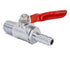 YOUHO 1/4 to 1/4 Hose Barb Straight Through Forged Brass Micro-Cut Ball Valve, 2PCS (Without Check)
