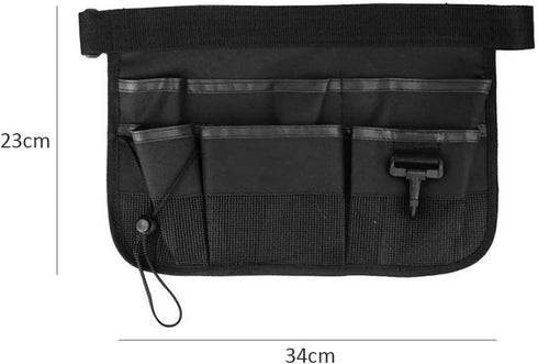HEEPDD Gardening Tool Waist Bag Belt - Heavy Duty Oxford Tool Apron with 7 Pockets for Construction & Carpenter Tools