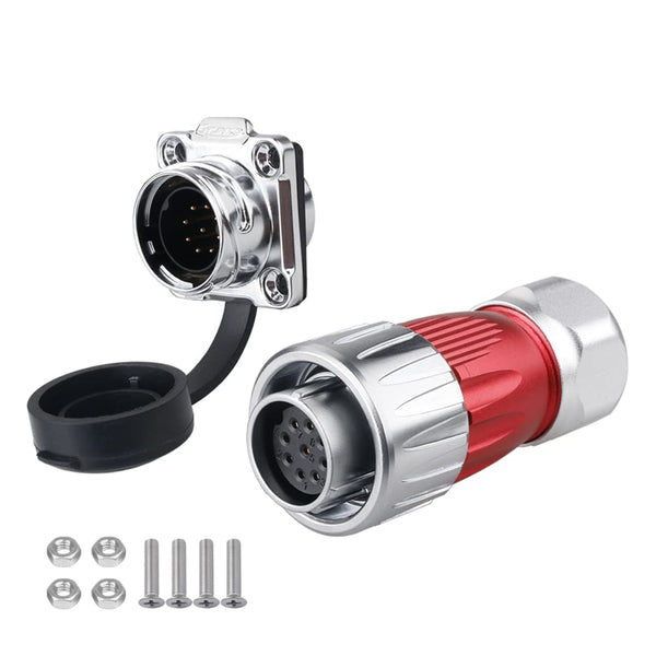 CNLINKO DH Series M20 Waterproof Connector, 2/3/4/5/7/9/12 Pin Bayonet Connecting Type, IP67