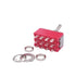 mxuteuk 2pcs Miniature Toggle Switch MTS-402 12 Terminal 4PDT Car Dash ON/ON 5A 125V 2A 250V
