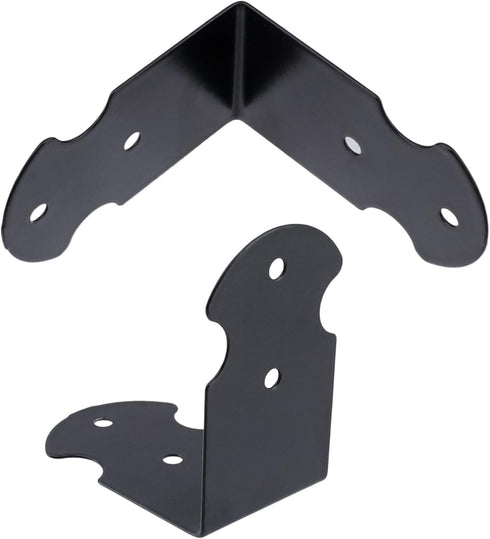 1.6" 0.7" Set 20 Geesatis X of Right Angle Decorative Corner Protector Box Edge Cover Bracket, with Mounting Screws