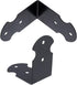 1.6" 0.7" Set 20 Geesatis X of Right Angle Decorative Corner Protector Box Edge Cover Bracket, with Mounting Screws