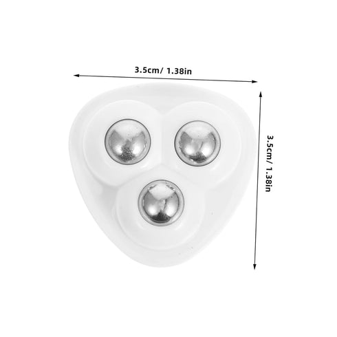 8pcs BESTYASH Heavy Duty Stainless Steel Caster Wheels with Self Adhesive Paste Ball Bearing Rollers for Small