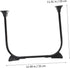 2Pcs Counter STOBOK Hairpin Table Legs Metal Furniture Legs for Nightstands Tv Stands and Tables Heavy Duty Resistant