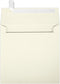 LUXPaper Square Invitation Envelopes | Peel & Press | Natural | 6" x 6" | 30% Recycled | 80lb. Text | 50 Qty