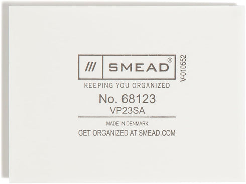 Smead Self-Adhesive Poly Pocket, Document Size, Clear Adhesive Pockets, 100 per Box