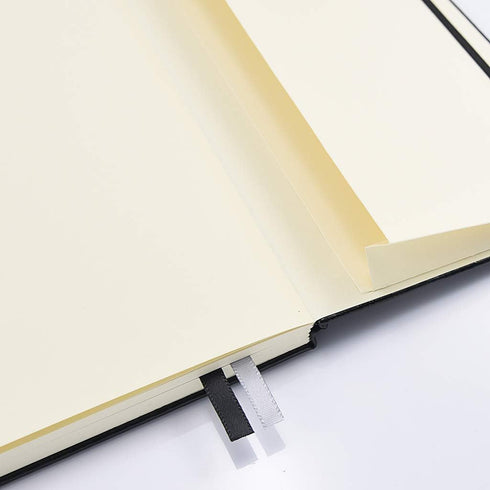 Guissi Classic Dotted Grid Bullet Journal A5 HardCover Notebook, 144 Pages Thick Acid-Free Paper with Inner Pocket