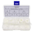 Eowpower 500 Pieces White Nylon Flat Washers Assortment Kit for M2 M2.5 M3 M4 M5 M6 M8 M10 Screw Bolt