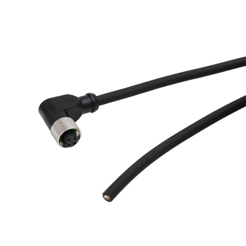 Sensor Actuator M12 A Coded 4 Pin Elbow Female Shield Cable for Industrial Automation, Device Network