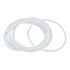 X AUTOHAUX Silicone O-Rings, White, Pack of 10, 95mm OD 88.8mm ID 3.1mm Width VMQ Seal Gasket for Pipe Repair