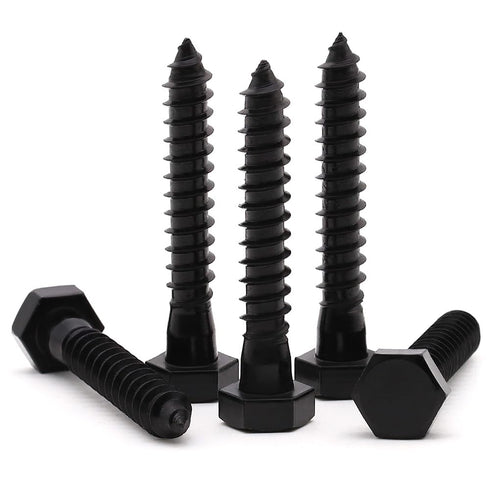 1/4 x 4" (10 Pack) Stainless Steel Hex Lag Bolts, Hexagon Head Lag Screws, Stainless Steel 304 (18-8)