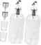 Happyyami 500ml Glass Mouthwash Dispenser Kit with 16oz Cup Bathroom Accessories for