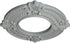 Ekena Millwork CM09BN Benson Ceiling Medallion, 9"OD x 4 1/8"ID x 5/8"P, Primed