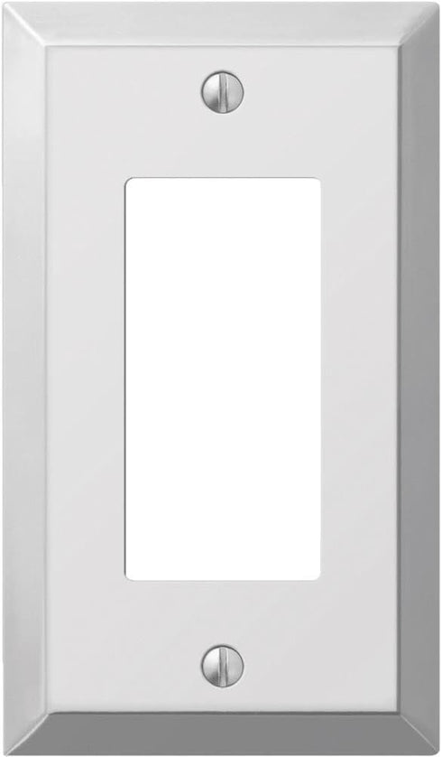 JACKSON DEERFIELD 9CS117 Rocker/GFI Wall Plate, Chrome Plated