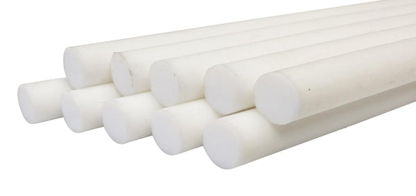 Sterling Seal PTFE-0.25x12-RDx10 PTFE Teflon Rod, 1/4" Diameter, Pack of 10