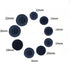 20 Pcs Black Male Thread 16mm OD Diameter Carbon Brush Holder Caps Replacement Parts for Power Tools (16mm)