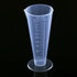 Saim Plastic Graduated Measuring Cup 100mL Capacity Beaker Cone Shape Round Base Labs Kitchen Clear, 2Pcs