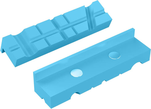 4 Inch Magnetic Vise Jaw Pads Covers, 1 Pair Universal Jaw Pads with Multiple Angle Grooves Design