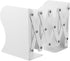 DOITOOL Retractable Book Shelf Holder Adjustable Metal Bookend for Desk Large White