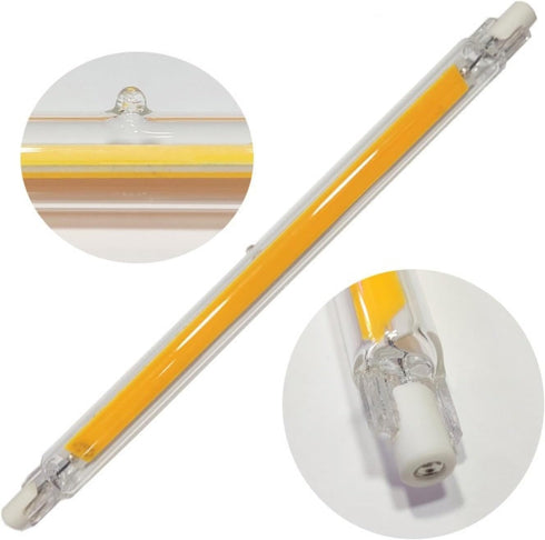 R7S Bulb 110V 78mm/118mm/189mm, Dimmable 360 2700-3000K 78mm15W LED Beam Flood Light, for Garage Floor Lamp Halogen