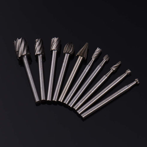HSS Router Dremel Bits Set, 1/8"(3mm) Shank for Power Rotary Tools, DIY Woodworking Accessories