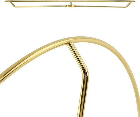 11.8"/30cm Dia-2 Set Antrader Wire Lamp Shade Rings Metal DIY Drum Lamp Shade Ring for Connecting Lamps Harp, Lampshade