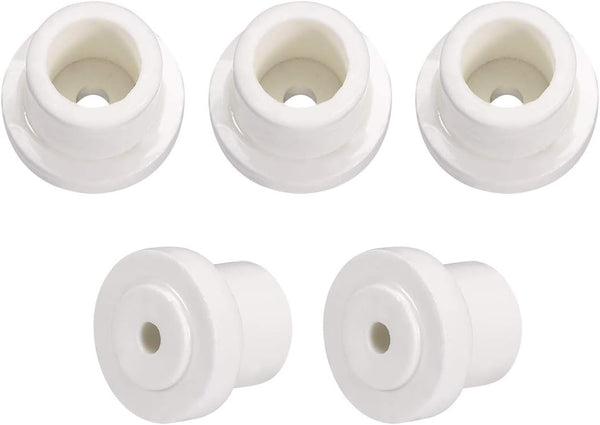 uxcell 5pcs 5.2mm Hole Dia Ceramic Insulator Bead Round Shaped for Heat Shrink Tubing