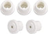 uxcell 5pcs 5.2mm Hole Dia Ceramic Insulator Bead Round Shaped for Heat Shrink Tubing