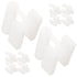 DOITOOL 100pcs 3 Prong Plug Cover, Plastic Socket Covers for Electrical Outlets, Easy Install Safety Caps
