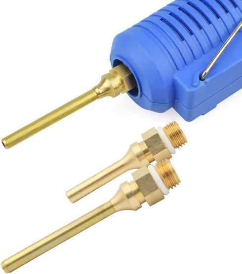Eyech 4 Pack Interchangeable Hot Glue Gun Nozzles, Copper Assortment Set for Craft Repair Tool