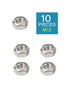 M12 Hex Nuts - IMScrews 304 Stainless Steel Hex Nuts - Durable, Rust-Resistant Fasteners for Home Repair and Professional Projects Pack of 10