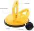 MAKERELE Glass Suction Cup Vacuum Window Lifter, 4.7" Yellow Plastic with Handles for Lifting