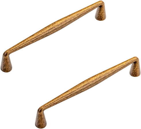 OKUVREN Pair of Cabinet Handles, Retro-Style Drawer Pulls with Mounting Hardware, Vintage Furniture