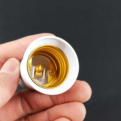 E26 Socket Extender, 6.5CM/2.56 Inch E26 to E26 Lamp Socket Extension Adapter, 4 Pack Lamp Holder