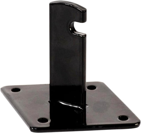 Dazzling Displays 12-Pack of Black Gridwall Panel Mount Brackets, Essential for Gridwall Panel or Slatgrid Mounting
