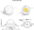 CHANZON 10 pcs High Power LED Chip 3W Natural White (4000K - 4500K) Super Bright SMD COB Light Emitter