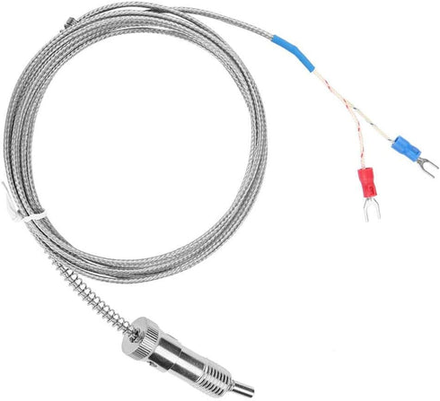 K Type Thermocouple, Bayonet Compression Spring Temperature Sensor Probe 0-400°C (Optional) (5 m)