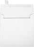 LUXPaper Square Invitation Envelopes | 6" x 6" | Peel & Press | 80lb. Text | Bright White | 50 Qty