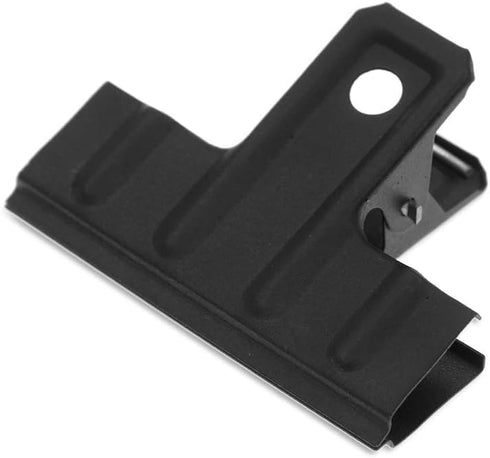 Coideal Black Large Bull Clips - 10 Pcs 3 Inch Long Metal Binder Paper Clip Clamps for Office