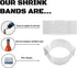 165 x 28 mm Clear Perforated Shrink Band for Glass Jars and Containers - Bundle of 250